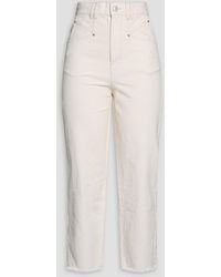 Isabel Marant - Dilali Cropped High-Rise Straight-Leg Jeans - Lyst