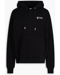 Off-White c/o Virgil Abloh - Logo-Print French Cotton-Terry Hoodie - Lyst