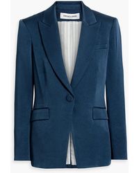 Veronica Beard - Long And Lean Dickey Satin-Crepe Blazer - Lyst