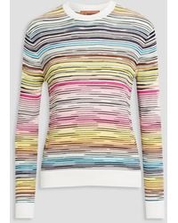 Missoni - Space-dyed Crochet-knit Wool-blend Sweater - Lyst