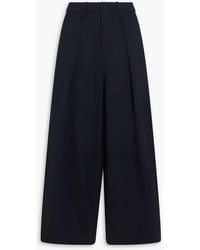 YMC - Deadbeat Pleated Twill Wide-Leg Pants - Lyst