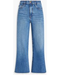 Nobody Denim - Milla Cropped High-rise Wide-leg Jeans - Lyst