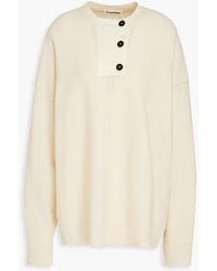 Jil Sander - Wool And Cotton-blend Sweater - Lyst