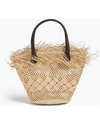 Sensi Studio - Frayed Toquilla Straw Bucket Bag - Lyst