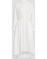 Saloni - Inez Cotton-poplin Maxi Shirt Dress - Lyst