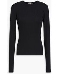 Rag & Bone - Ribbed Stretch-Pima Cotton-Jersey Top - Lyst