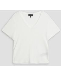 Rag & Bone - Luca t-shirt aus geripptem jersey aus einer modalmischung - Lyst