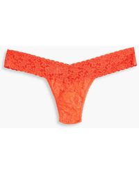 Hanky Panky - Stretch-lace Low-rise Thong - Lyst
