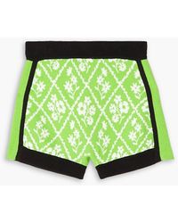 Cormio - Monica shorts aus frottee aus einer baumwollmischung mit intarsienmuster - Lyst