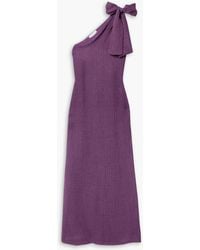 Lisa Marie Fernandez - One-shoulder Linen-blend Gauze Maxi Dress - Lyst