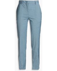 Paul Smith - Checked Wool-blend Tapered Pants - Lyst