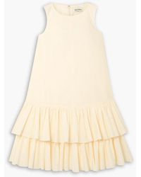 Molly Goddard - Mischa Tiered Ruffled Cotton Mini Dress - Lyst