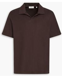FRAME - Cotton-Piqué Polo Shirt - Lyst