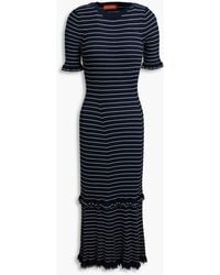 Altuzarra - Delpini Striped Ribbed Jersey Midi Dress - Lyst