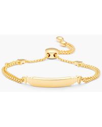 Monica Vinader 18-karat Gold Vermeil Bracelet - Metallic