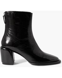 3.1 Phillip Lim - Naomi Glossed-Leather Ankle Boots - Lyst