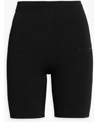 T By Alexander Wang - Appliquéd Stretch-knit Shorts - Lyst