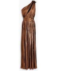 retroféte - Andrea One-shoulder Pleated Jersey Gown - Lyst
