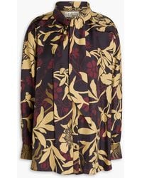 S.S.Daley - Elspeth Pussy-bow Floral-print Silk-twill Shirt - Lyst