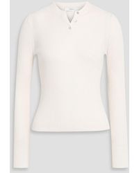 Vince - Ribbed Cashmere And Silk-Blend Sweater - Lyst