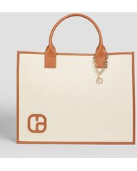 Claudie Pierlot - Leather-trimmed Canvas Tote - Lyst