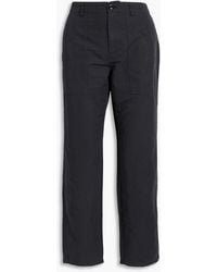 Alex Mill - Neil Cotton And Linen-blend Twill Straight-leg Pants - Lyst