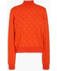 Missoni - Wool And Cashmere-Blend Turtleneck Sweater - Lyst