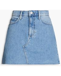 FRAME - Le High N Tight Denim Mini Skirt - Lyst