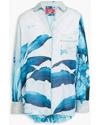 F.R.S For Restless Sleepers - Salmace hemd aus baumwolle mit floralem print - Lyst