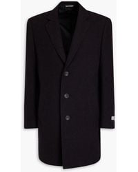 Canali - Wool And Cashmere-blend Jacquard Coat - Lyst