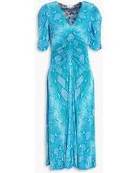 Diane von Furstenberg - Koren wendbares midikleid aus stretch-mesh mit print - Lyst