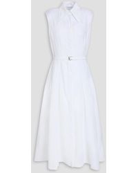 Gabriela Hearst - Durand Belted Linen Maxi Shirt Dress - Lyst