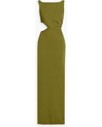 Nicholas - Hailey Cutout Draped Jersey Gown - Lyst