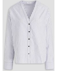 Sandro - Striped Cotton-poplin Shirt - Lyst