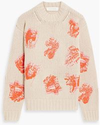 Zimmermann - Embroidered Merino Wool Sweater - Lyst