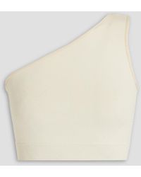Rick Owens - Oberteil aus stretch-piqué mit asymmetrischer schulterpartie - Lyst