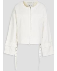 3.1 Phillip Lim - Cotton And Linen-blend Crepe Jacket - Lyst