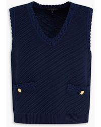 Rag & Bone - Claire Jacquard-Knit Cotton-Blend Vest - Lyst