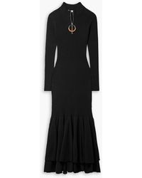JW Anderson - Tiered Ribbed Cotton Maxi Dress - Lyst