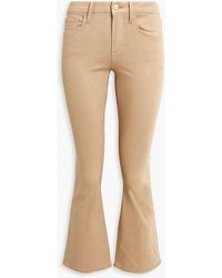 FRAME - Le Crop Mini Boot Mid-Rise Kick-Flare Jeans - Lyst