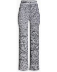 REMAIN Birger Christensen - Solaima Marled Ribbed-knit Flared Pants - Lyst