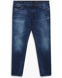 Dolce & Gabbana - Skinny-fit Distressed Denim Jeans - Lyst