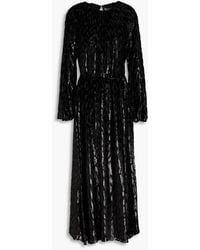 Jonathan Simkhai - Odina Metallic Fil Coupé Lurex And Silk-blend Midi Dress - Lyst
