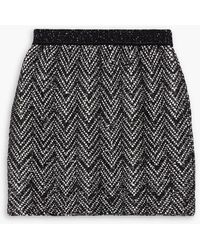 Missoni - Sequin-embellished Crochet-knit Mini Skirt - Lyst