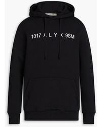 1017 ALYX 9SM - Logo-print Cotton-blend Fleece Hoodie - Lyst