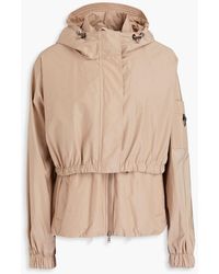 Brunello Cucinelli - Convertible Bead-embellished Shell Hooded Jacket - Lyst