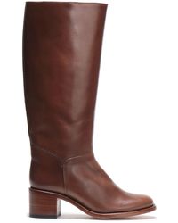 A.P.C. Leather Boots Light Brown