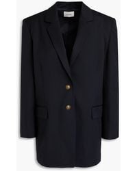 FRAME - Wool-blend Twill Blazer - Lyst