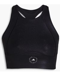 adidas By Stella McCartney - Printed Stretch-jersey Sports-bra - Lyst