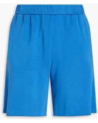 Stateside - Softest Stretch Micro Modal And Cotton-blend Fleece Shorts - Lyst